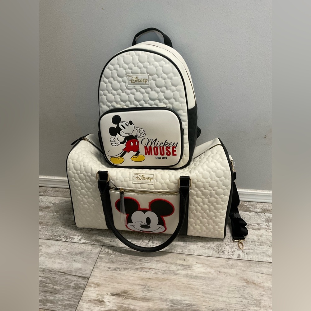 NWT Mickey backpack adn weekender bag
